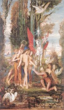 古斯塔夫 莫羅 Hesiod and the Muses 古斯塔夫 莫羅 Hesiod and the Muses